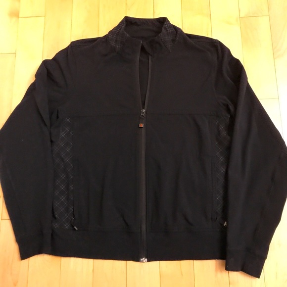 Lululemon black full zip jacket mens sz M - Picture 1 of 4